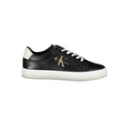Calvin Klein Nero polyester women's sneaker with sleek design and sporty style, featuring black color and comfortable fit.