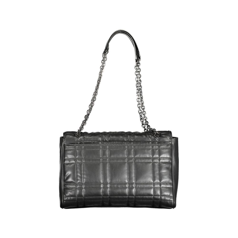 Calvin Klein Nero polyester women's handbag with sleek design, featuring a structured shape and subtle branding details.