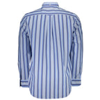 Black cotton men's T-shirt by Gant, featuring a classic crew neckline and short sleeves, laid flat for display.