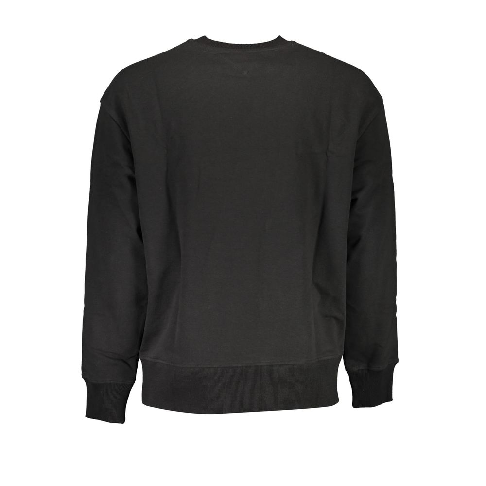 Tommy Hilfiger Black Cotton Men Sweater Tommy Hilfiger