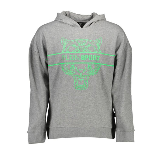 Plein Sport Grigio Cotton Men Sweatshirt Plein Sport