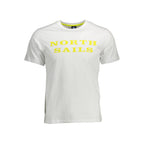 North Sails Bianco Cotton Men’s T-Shirt showing a white cotton t-shirt with a small logo on the chest.
