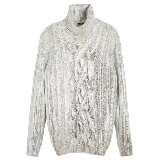 Balmain Brown Wool Men Turtleneck Sweater Balmain
