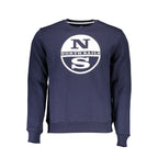 Gray North Sails cotton men's sweatshirt with a relaxed fit and crew neck, featuring subtle branding details.