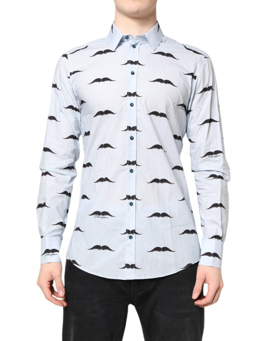 Dolce & Gabbana Light Blue Cotton MARTINI Formal Dress Shirt Dolce & Gabbana