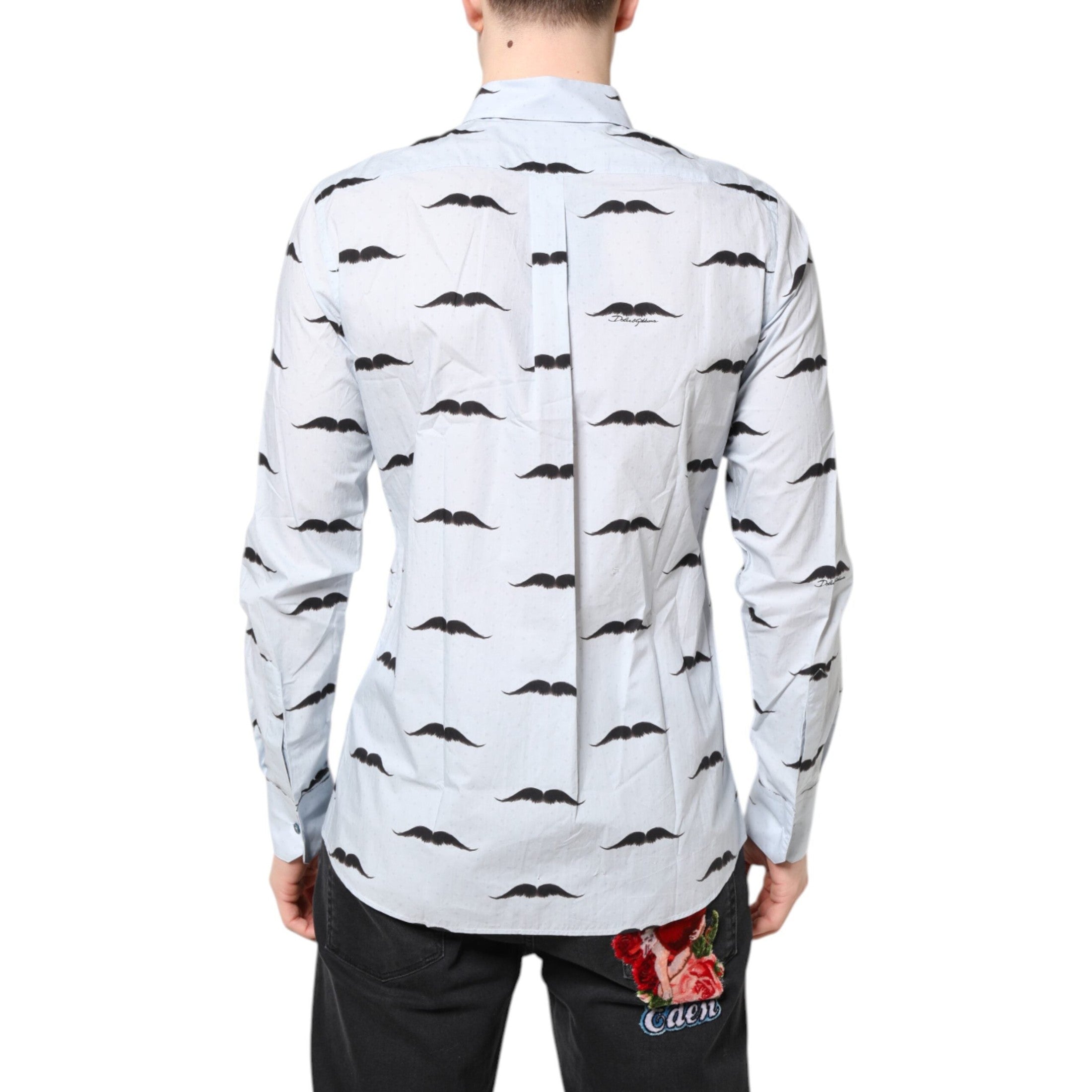 Dolce & Gabbana Light Blue Cotton MARTINI Formal Dress Shirt