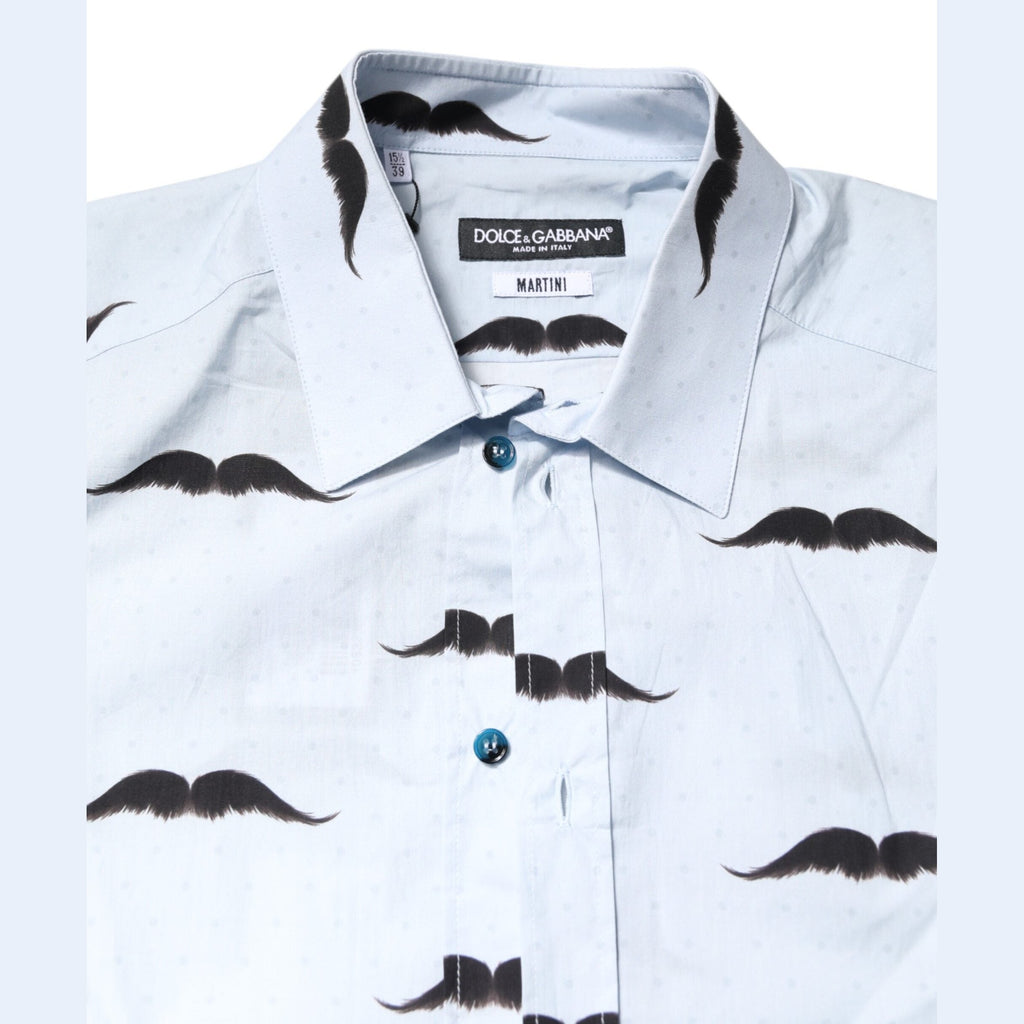 Dolce & Gabbana Light Blue Cotton MARTINI Formal Dress Shirt