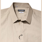 Dolce & Gabbana Beige Pin Up Print MARTINI Men Casual Shirt