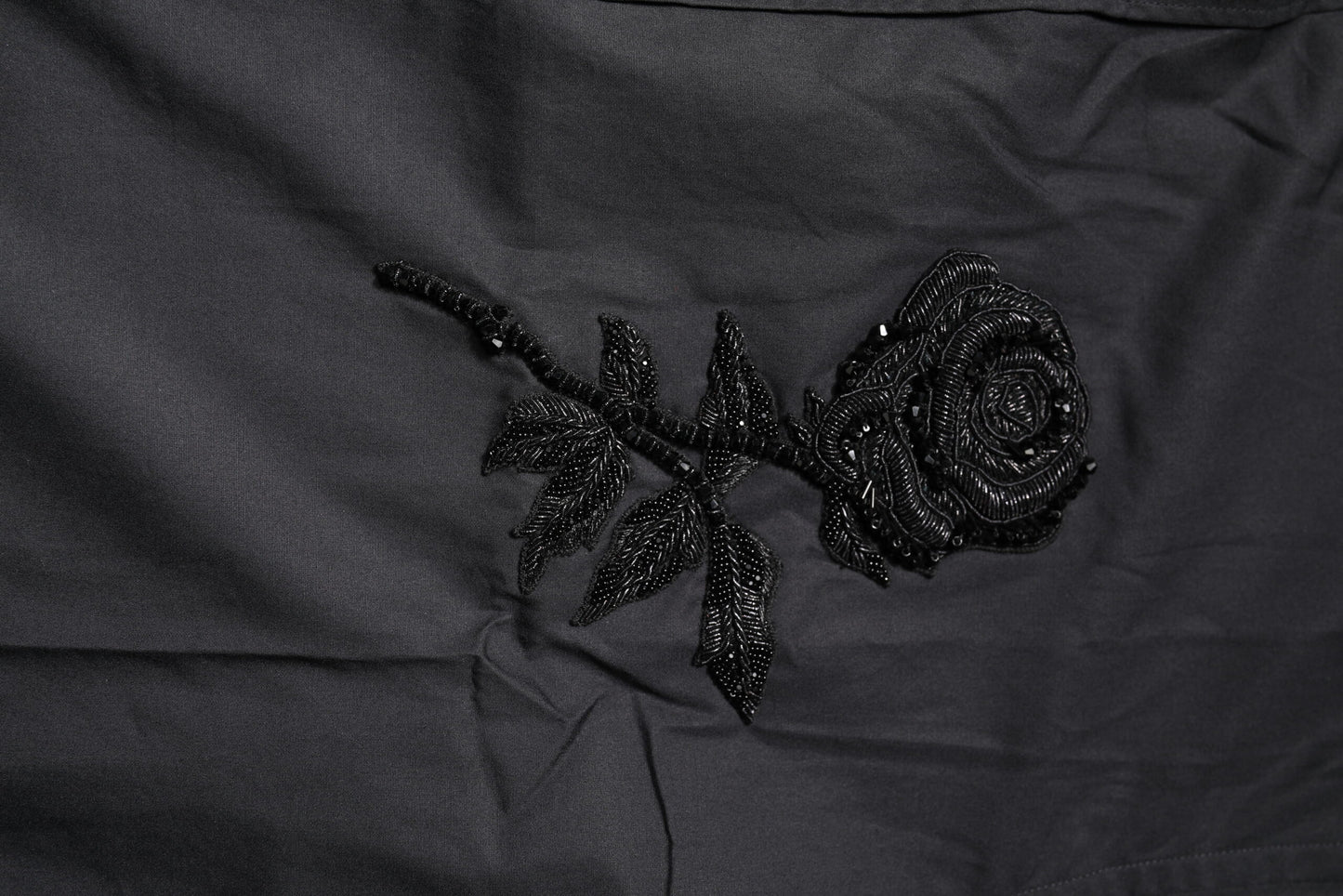 Dolce & Gabbana Black Floral Gold Cotton Dress Formal Shirt Dolce & Gabbana