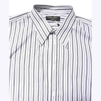 Dolce & Gabbana White Black Stripe Button Down Casual Shirt