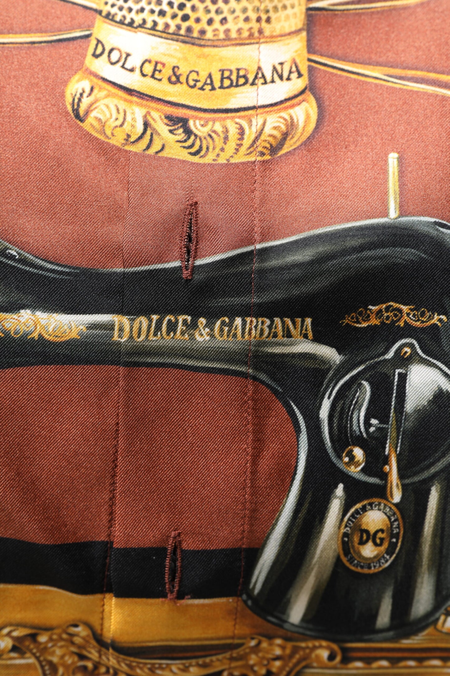 Dolce & Gabbana Multicolor Tailor Print Silk Casual Shirt Dolce & Gabbana