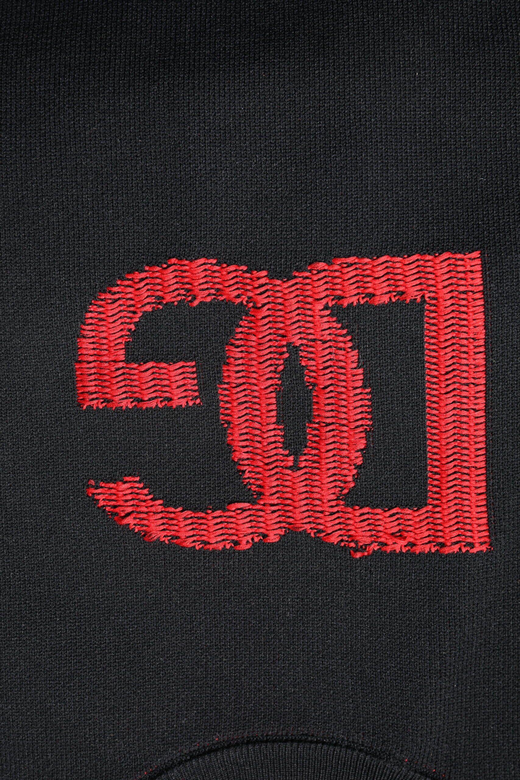 Dolce & Gabbana Black Nylon DGLogo Knit Men Pullover Sweater Dolce & Gabbana