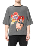 Dolce & Gabbana Black Graphic Print Short Sleeve T-shirt - Eljoys Fashion 