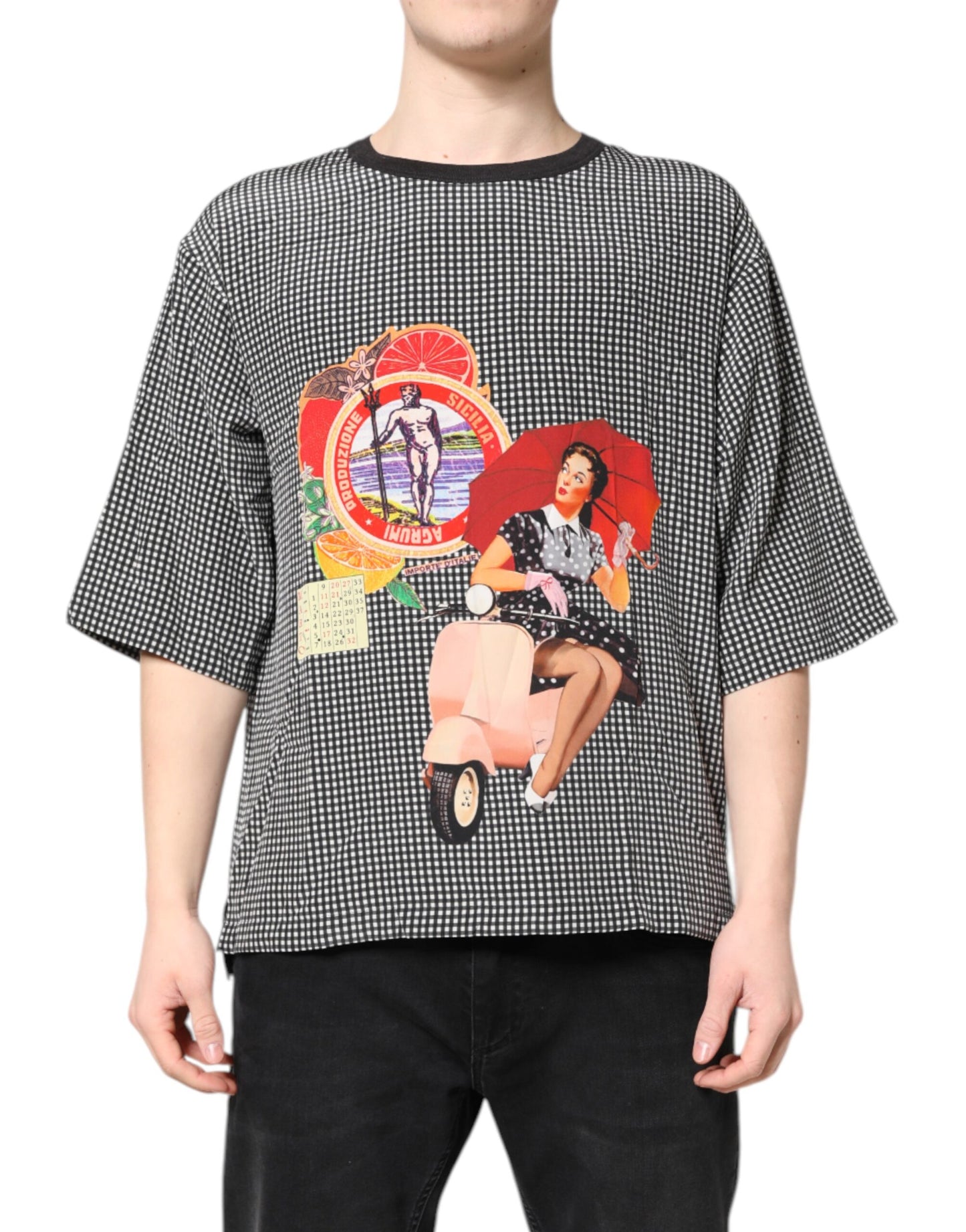 Dolce & Gabbana Black Graphic Print Short Sleeve T-shirt Dolce & Gabbana