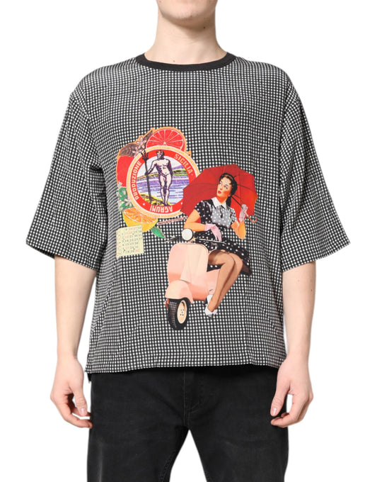 Dolce & Gabbana Black Graphic Print Short Sleeve T-shirt Dolce & Gabbana
