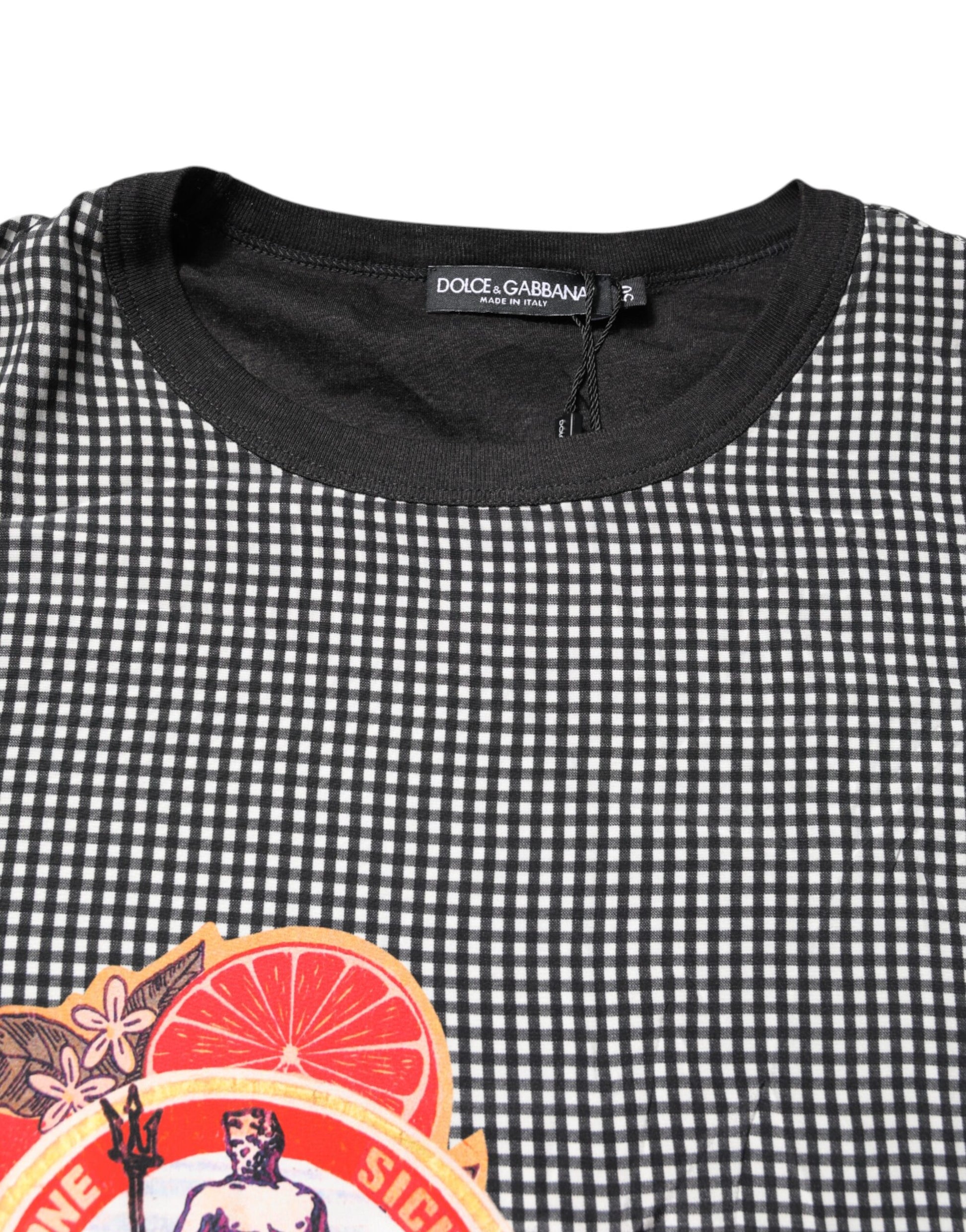 Dolce & Gabbana Black Graphic Print Short Sleeve T-shirt Dolce & Gabbana