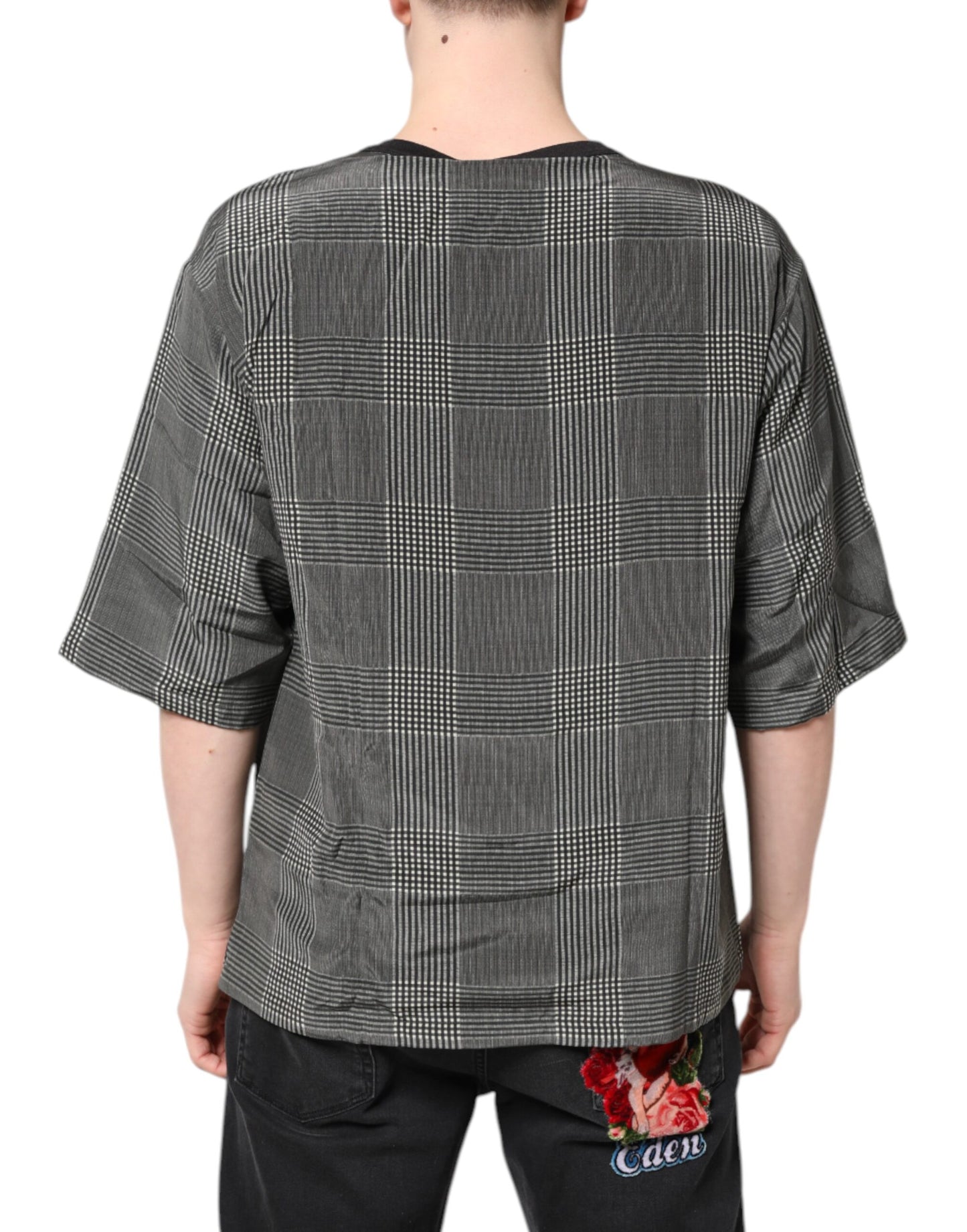 Dolce & Gabbana Black White Graphic Print Short Sleeve T-shirt Dolce & Gabbana