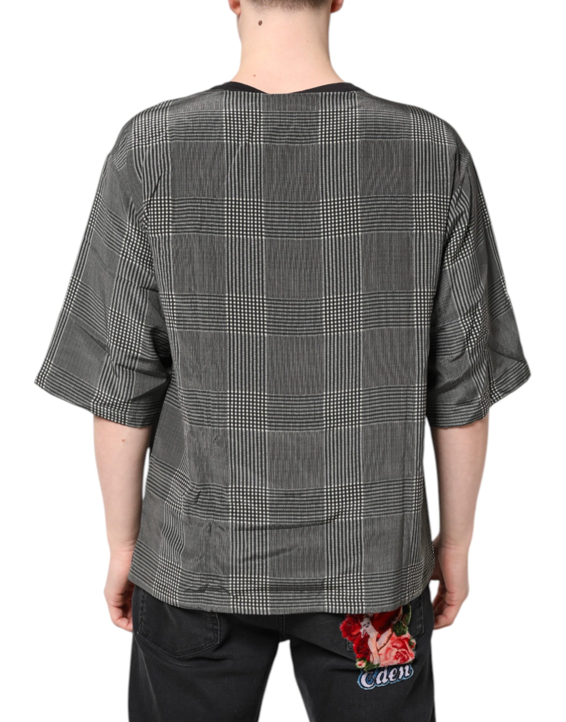 Dolce & Gabbana Black White Graphic Print Short Sleeve T-shirt Dolce & Gabbana