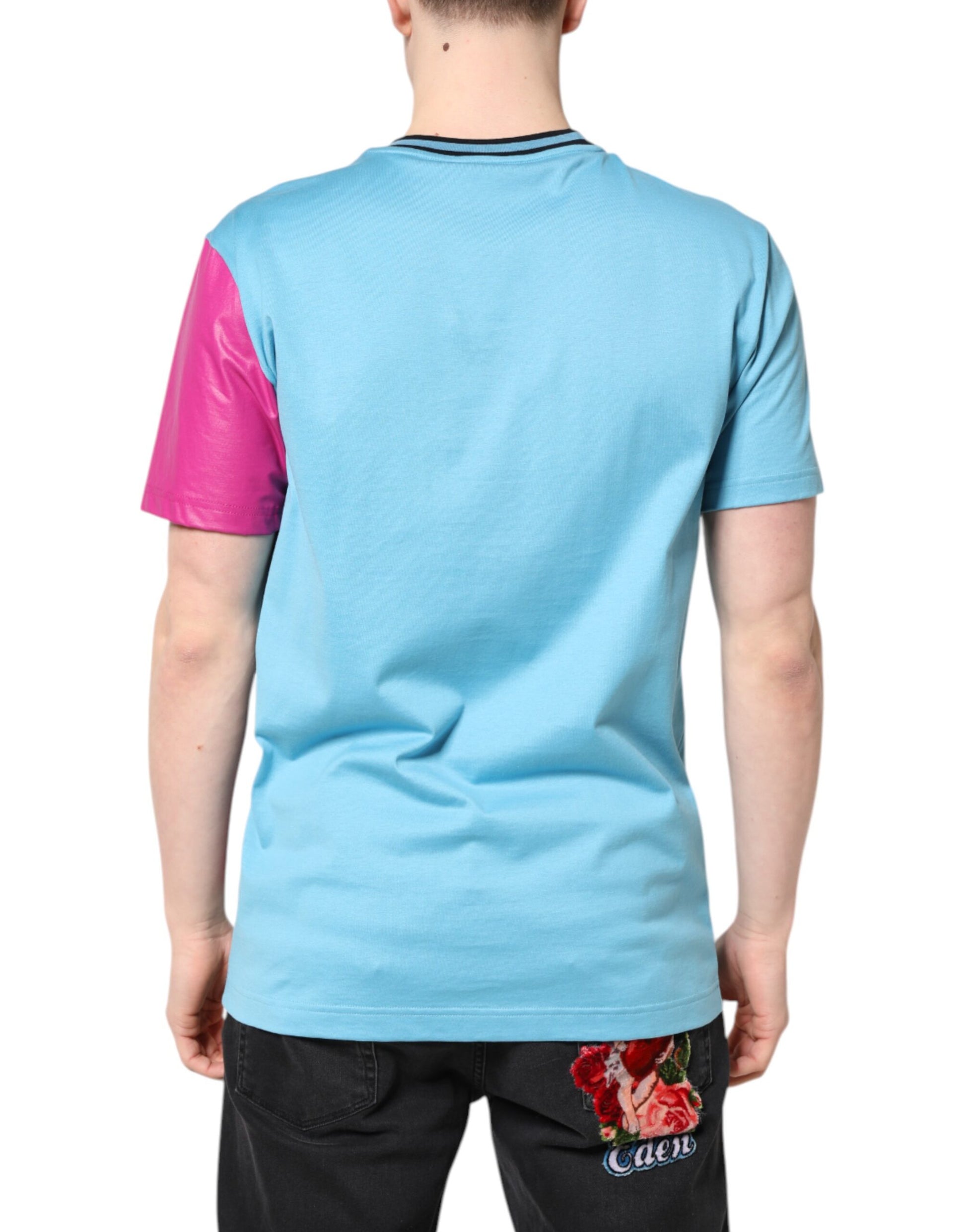 Dolce & Gabbana Multicolor Printed Logo Short Sleeve T-shirt Dolce & Gabbana