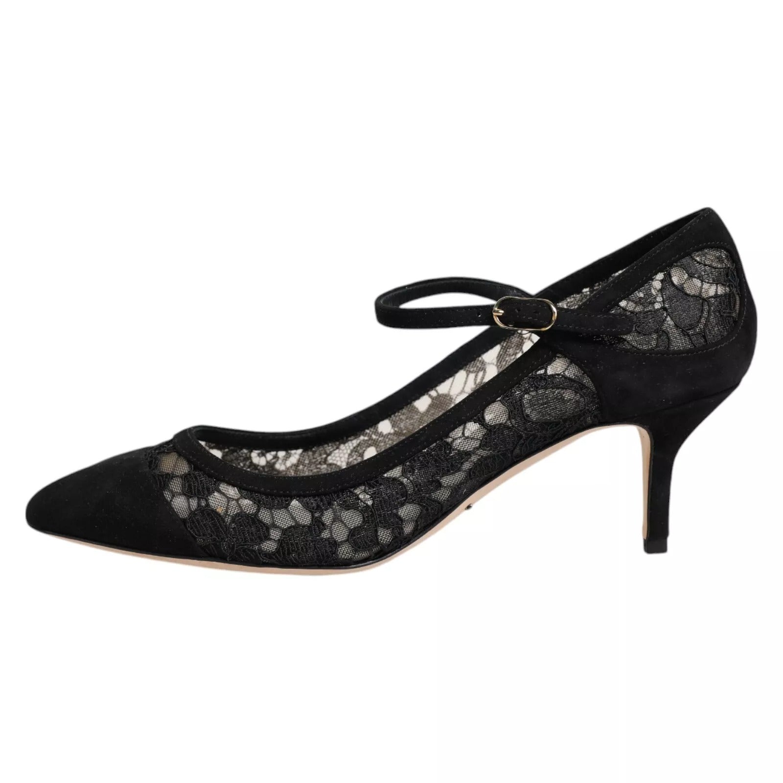 Dolce & Gabbana Black Mary Jane Taormina Lace Pumps Shoes Dolce & Gabbana