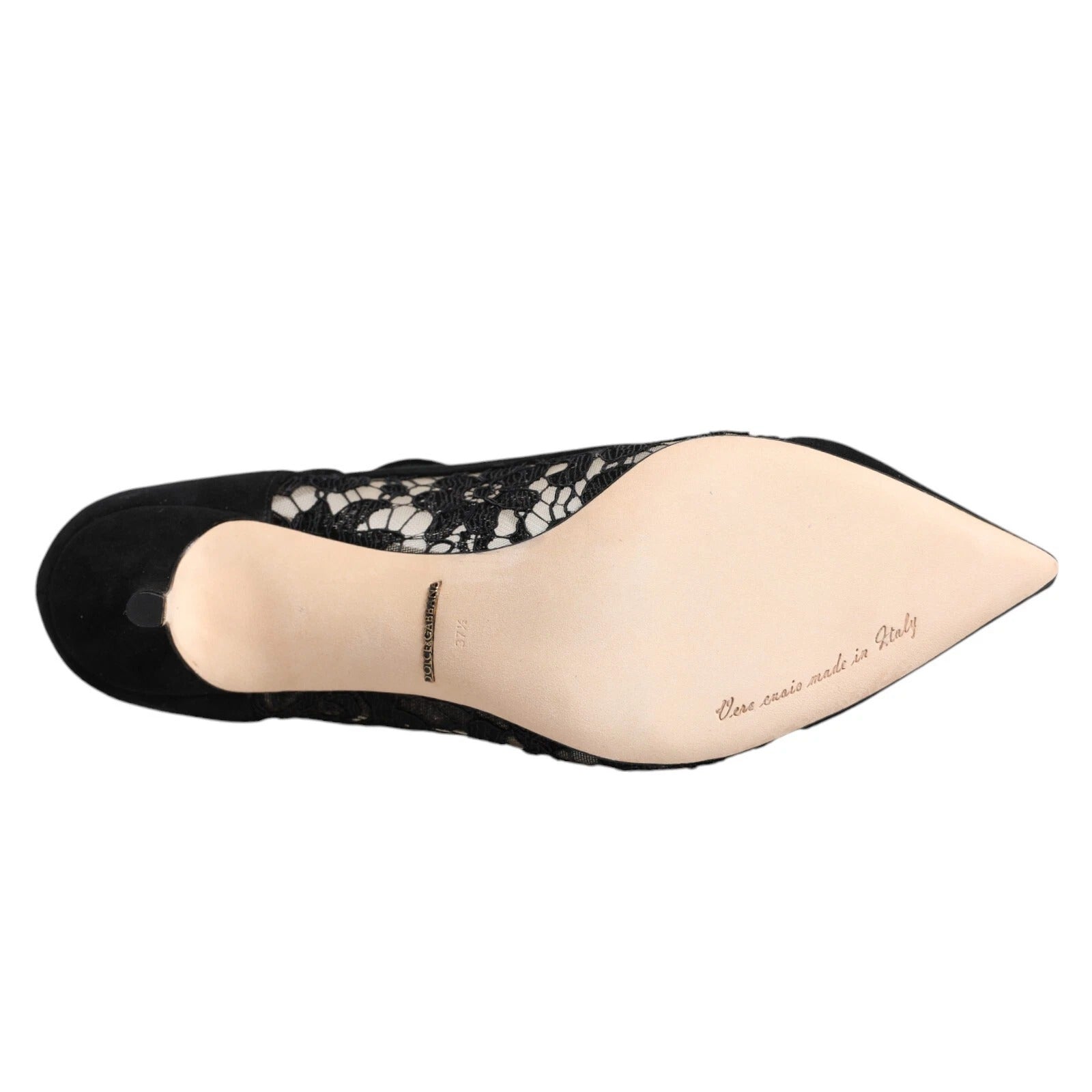 Dolce & Gabbana Black Mary Jane Taormina Lace Pumps Shoes Dolce & Gabbana