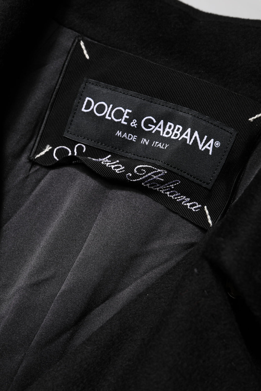 Dolce & Gabbana Black Wool Sartoria Italiano Blazer Jacket - Eljoys Fashion 
