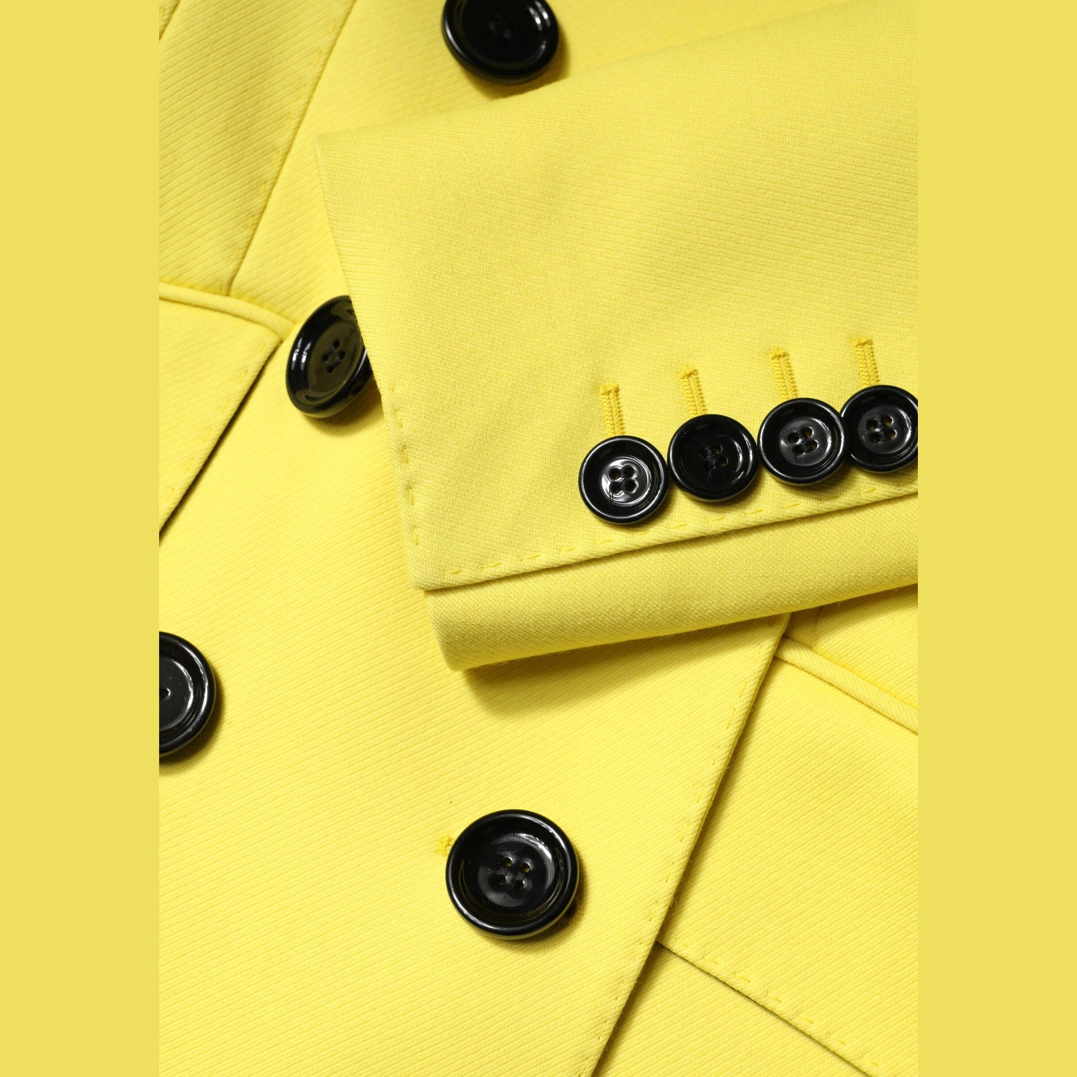 Dolce & Gabbana Yellow Double Breasted Trench Coat Jacket
