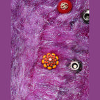 Dolce & Gabbana Purple Button Embellished Trench Coat Jacket