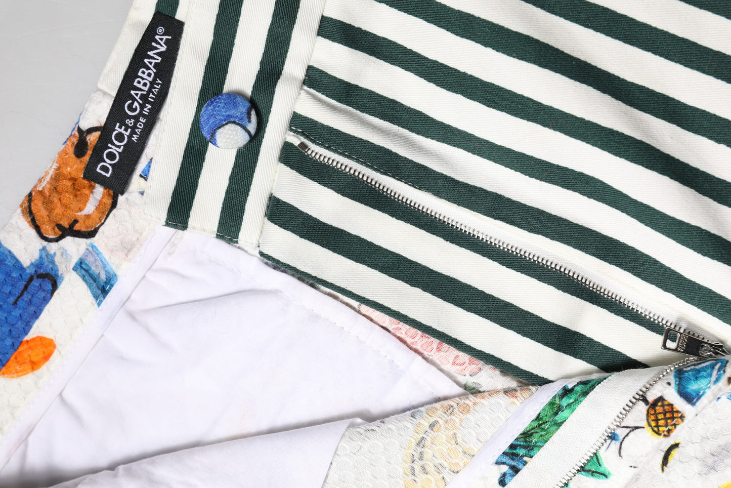 Dolce & Gabbana Multicolor Majolica Print High Waist Shorts Dolce & Gabbana