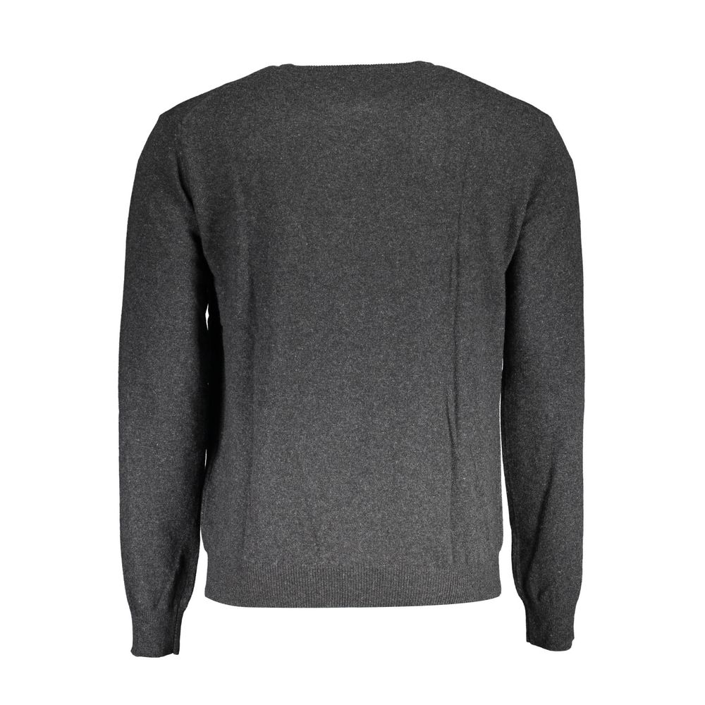 La Martina Brown Wool Men Sweater La Martina