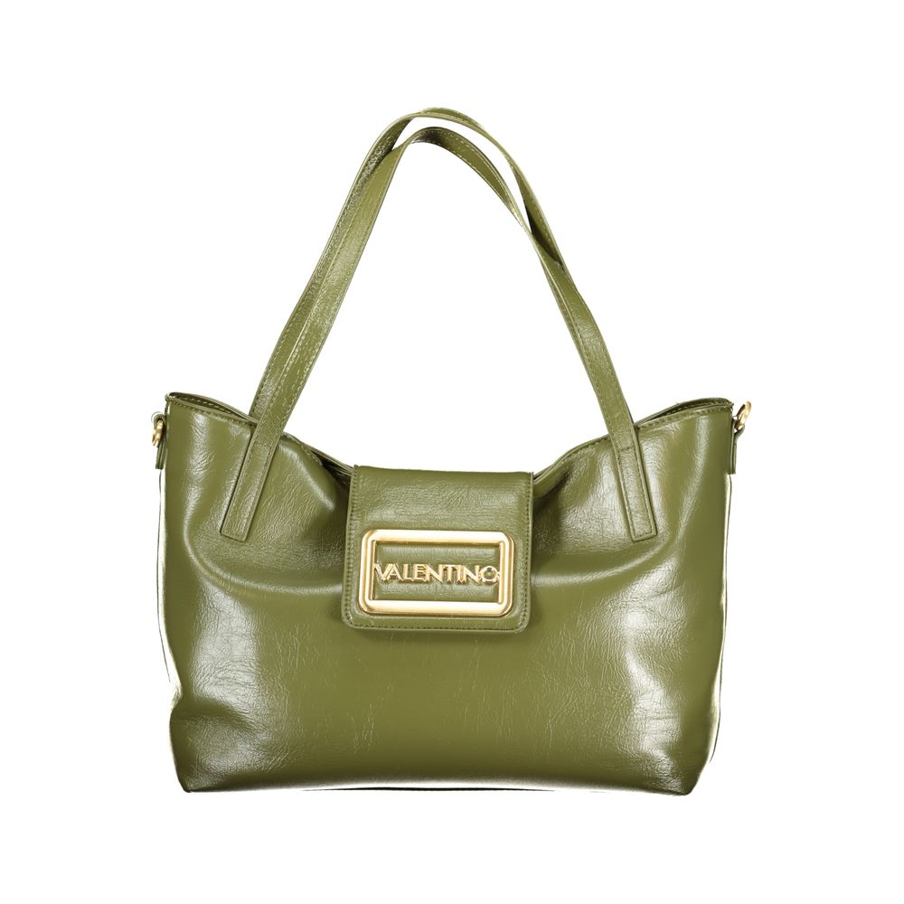 Mario Valentino Verde women's polyurethane bag with adjustable strap, stylish and versatile accessory for everyday use.