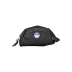 North Sails black polyester men's beauty case with zipper closure and compact design for travel and everyday use.