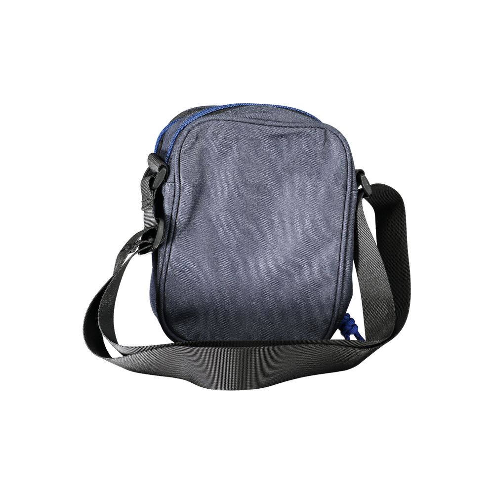 Blue North Sails polyester men's shoulder bag with adjustable strap and front pocket, casual and durable accessory.
