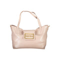 Pink Mario Valentino women's polyurethane bag with sleek design, versatile for chic styles, featuring modern hardware and structured silhouette.