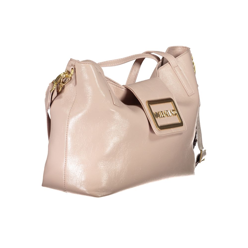 Mario Valentino pink polyurethane women's bag featuring a versatile chic design with stylish detailing and a modern silhouette.