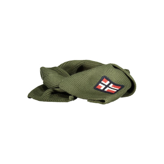 Norway 1963 Green Marabou Men Scarf Norway 1963