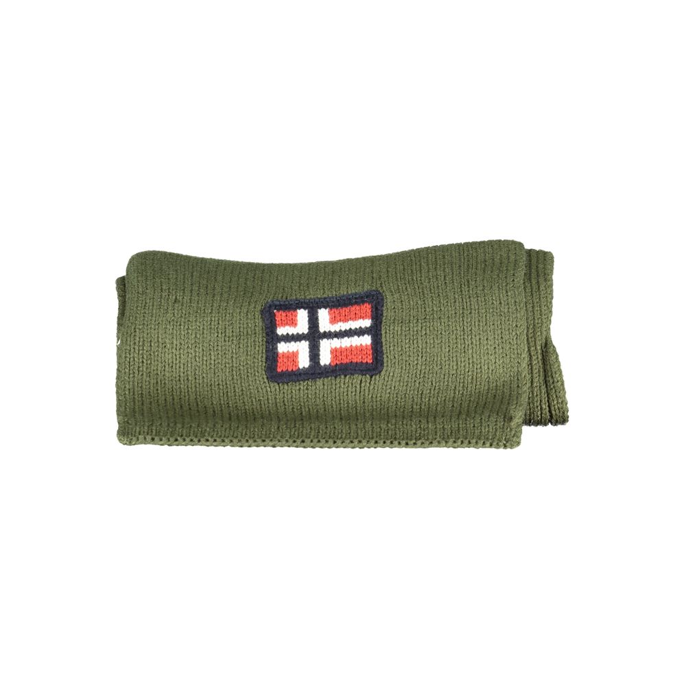 Norway 1963 Green Marabou Men Scarf Norway 1963