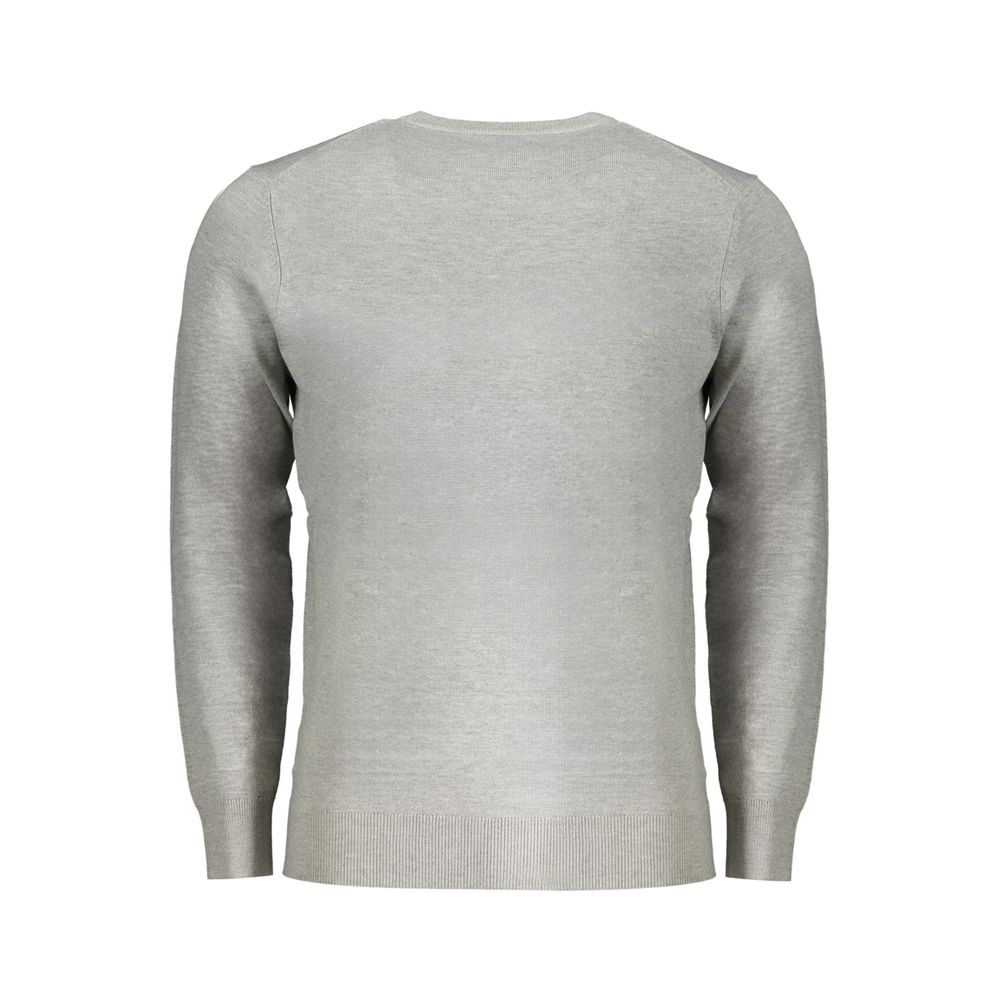 Norway 1963 Marrone Poliammide men's sweater featuring a knit design and ribbed cuffs, in brown color.