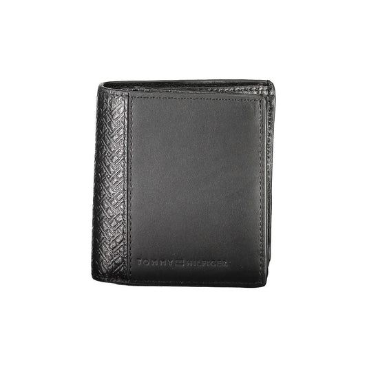 Tommy Hilfiger Black Leather Men Wallet Tommy Hilfiger