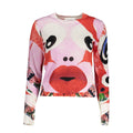 Desigual Rosa Viscosa women's sweater featuring a soft, pink viscose fabric with a relaxed fit and stylish design.