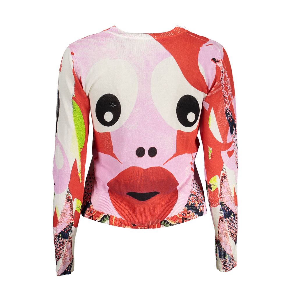 Women’s Desigual Rosa Viscosa sweater featuring a soft, vibrant pink fabric and a cozy, relaxed fit.