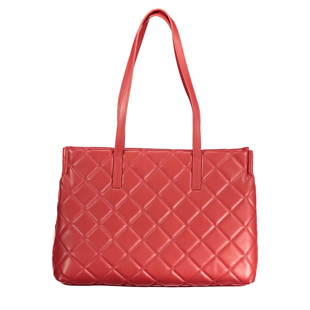 Mario Valentino Rosso polyurethane women's bag with sleek design and modern style, featuring a smooth surface and structured shape.