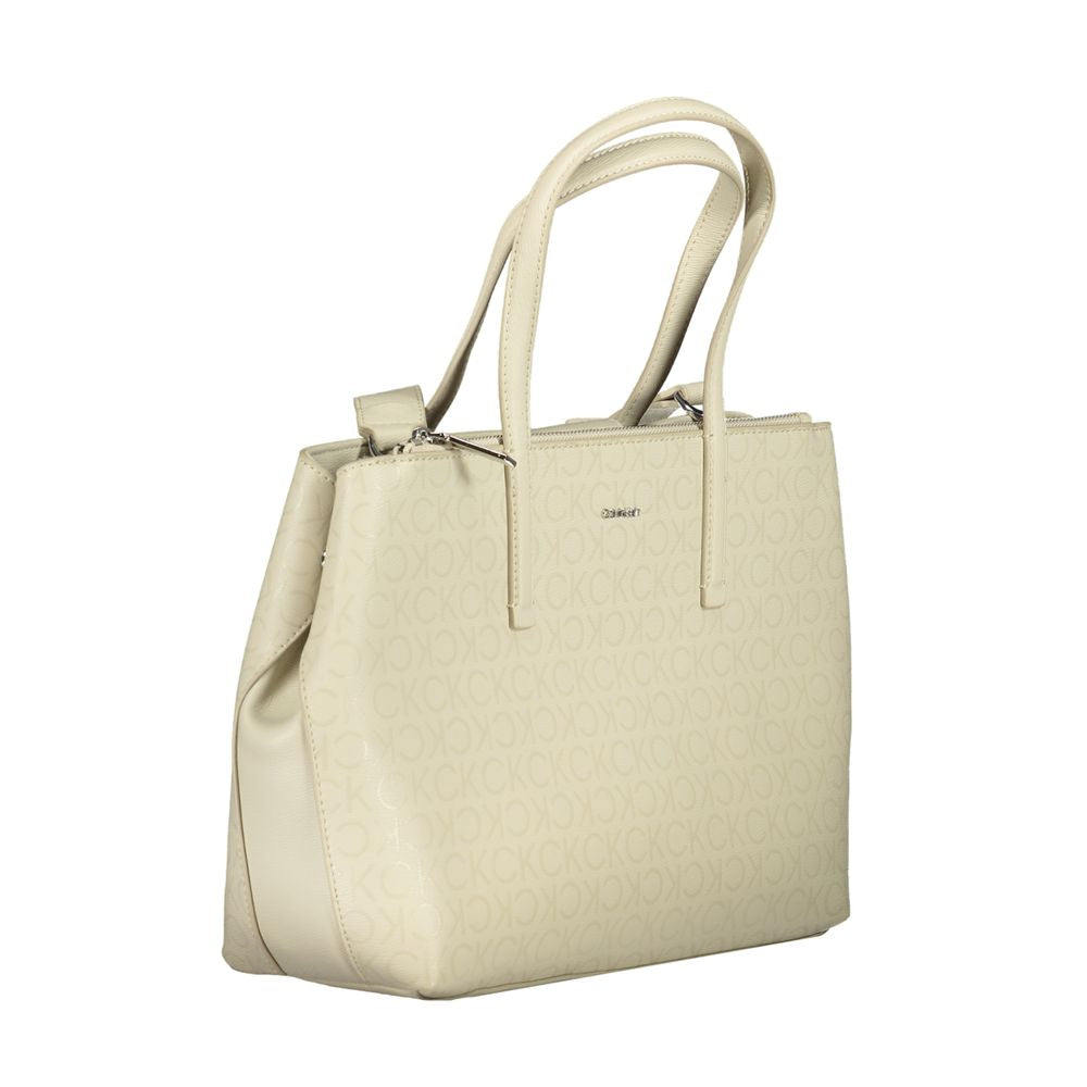 Calvin Klein Beige Polyester Handbag Calvin Klein