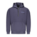 Blue cotton men's sweater by Napapijri with a crew neckline and relaxed fit, displayed on a plain background.