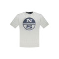North Sails Grigio cotton men's T-shirt displayed flat, showcasing its soft fabric and casual style.