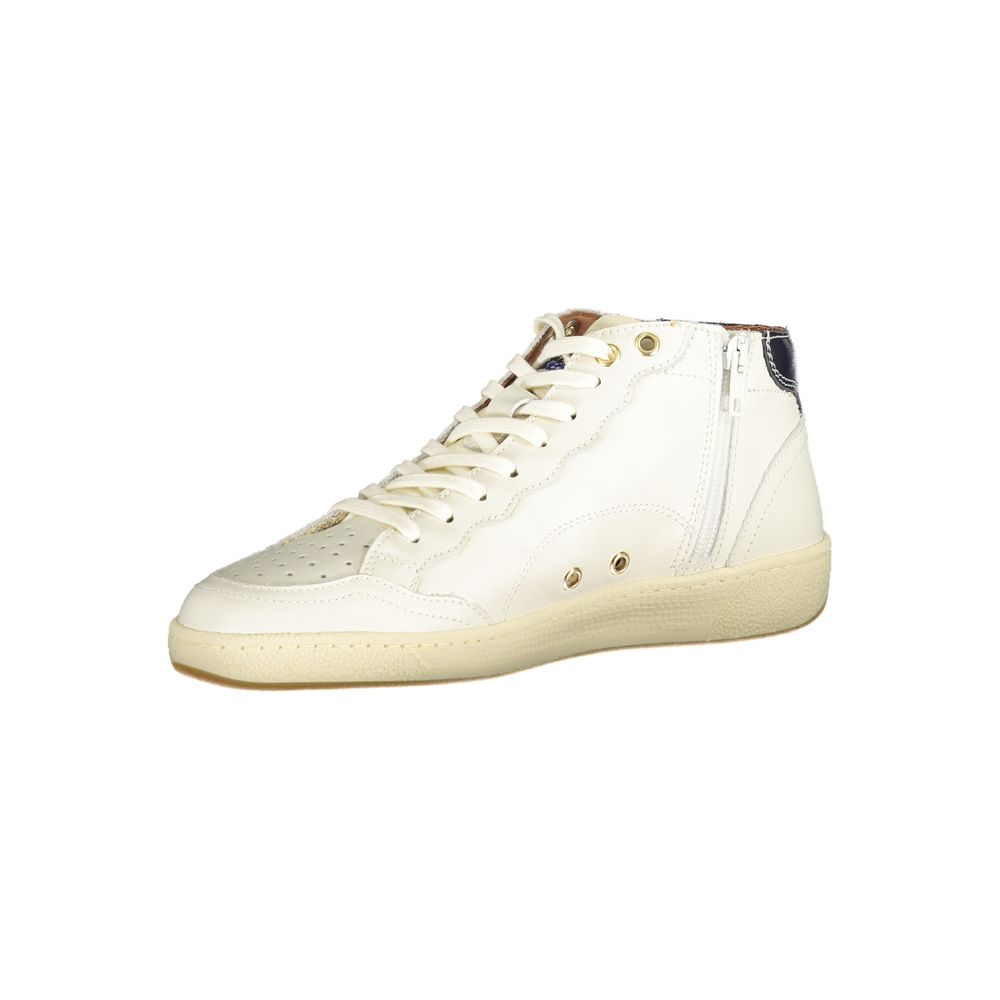 Blauer White Leather Men Sneaker Blauer