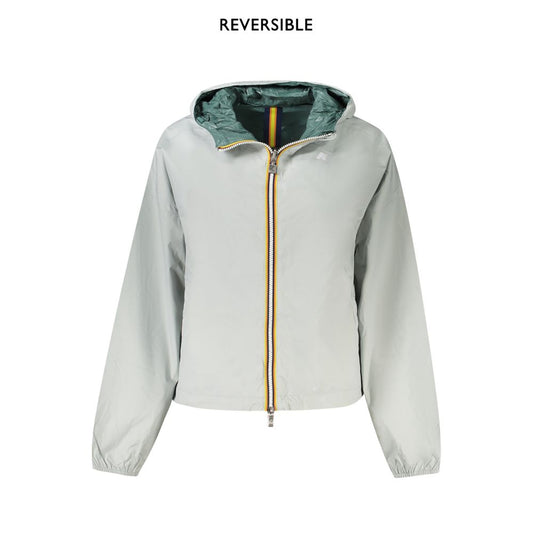 K-WAY Gray Nylon Women Jacket K-WAY