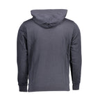 U.S. POLO ASSN. blue cotton men's sweatshirt with crew neck and long sleeves, casual and comfortable for everyday wear.