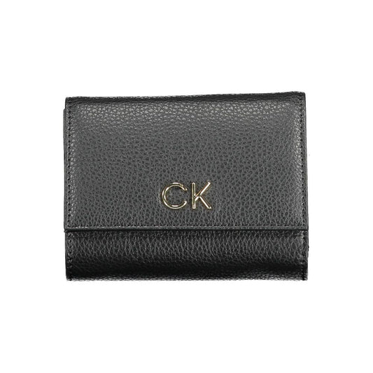 Calvin Klein Black Polyurethane Women Wallet Calvin Klein