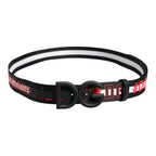 Dolce & Gabbana Black Polyester Logo Print DG Buckle Belt